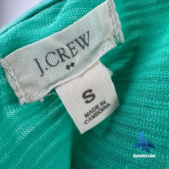 1166 J. Crew Zipperback Tank - Size S - Green - Picture 10 of 13